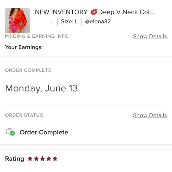 NEW INVENTORY 💋Deep V Neck Color-Block Bodysuit💋 - Picture 10 of 10